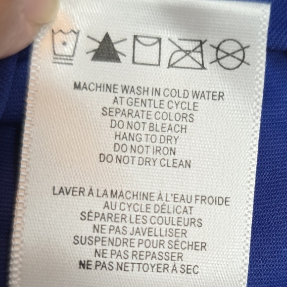 LOLE Cypher Top Blue Open Back Activewear‎ Nylon Stretch Women’s Medium T Shirt - Picture 7 of 10